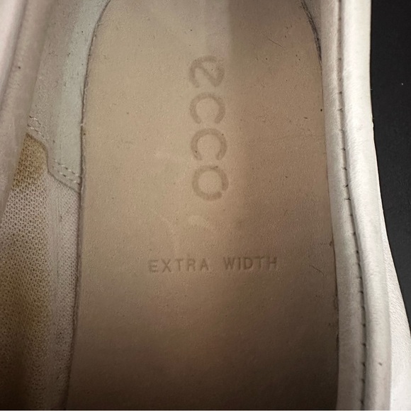 Ecco Womens Soft 7 Sneakers Shoes Cap Toe White Leather Lace Up Size 8 - Picture 10 of 10